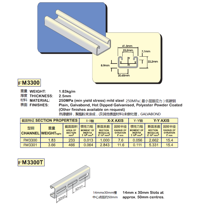 C型鋼FM3300系列
